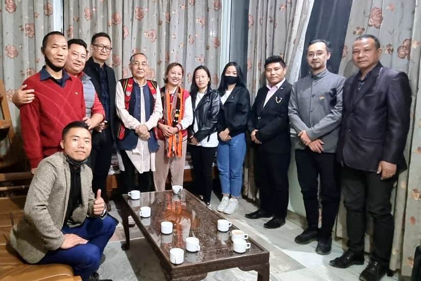 NPP Nagaland State Team with the Deputy CM of Manipur Yumnam Joykumar Singh and Ratika Yumnam, National President, National People’s Youth Front (NPYF).